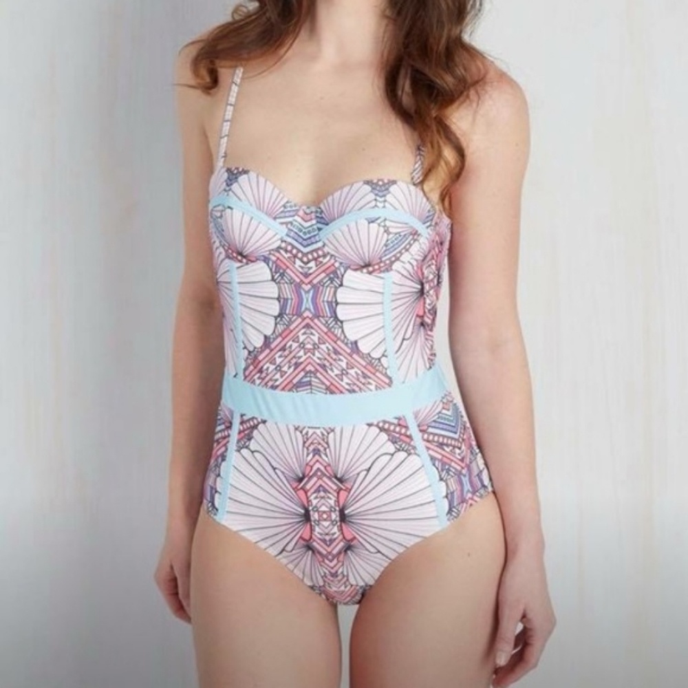 ◇ Modcloth High Dive One Piece Swimsuit (L) ◇